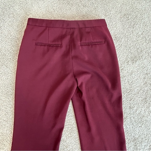 TROUVE maroon burgundy trouser dress pants Sz 4 - Picture 5 of 12